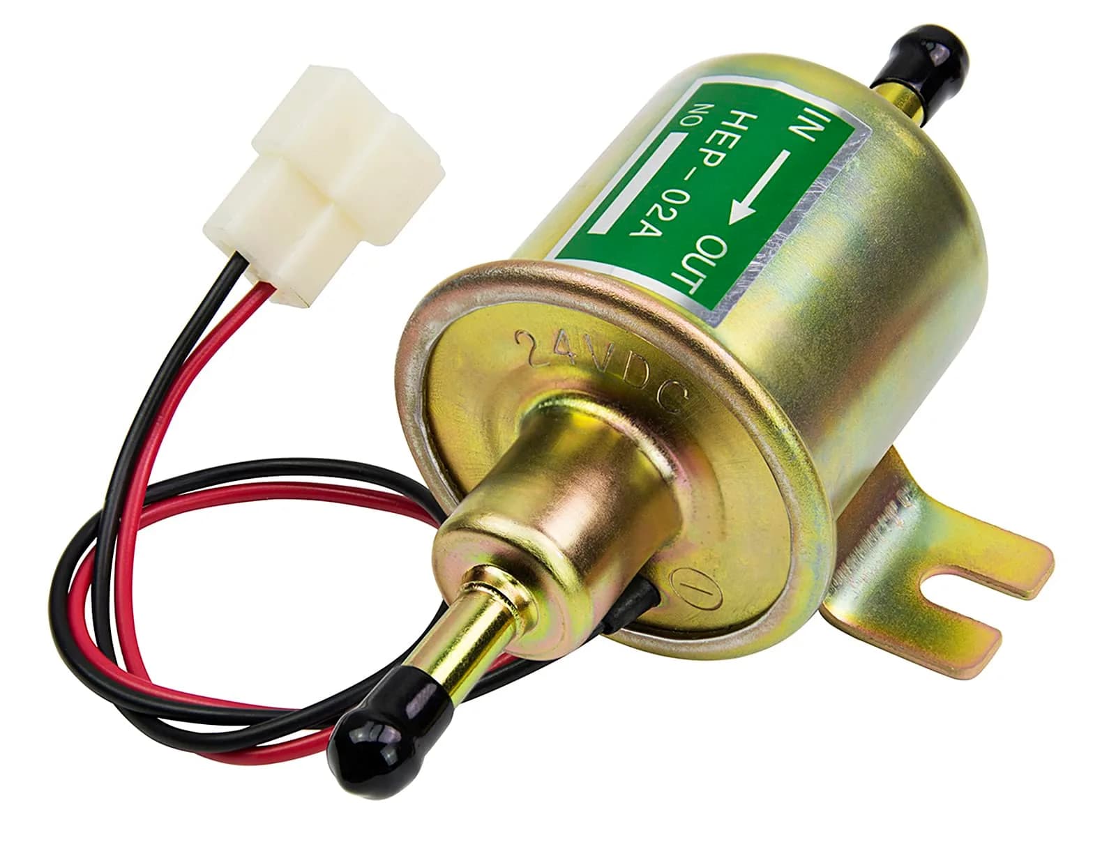 HiQltyla 24V Electric Fuel Pump HEP-02A | Copper, 3-8 PSI, Diesel Gas, Universal Fit