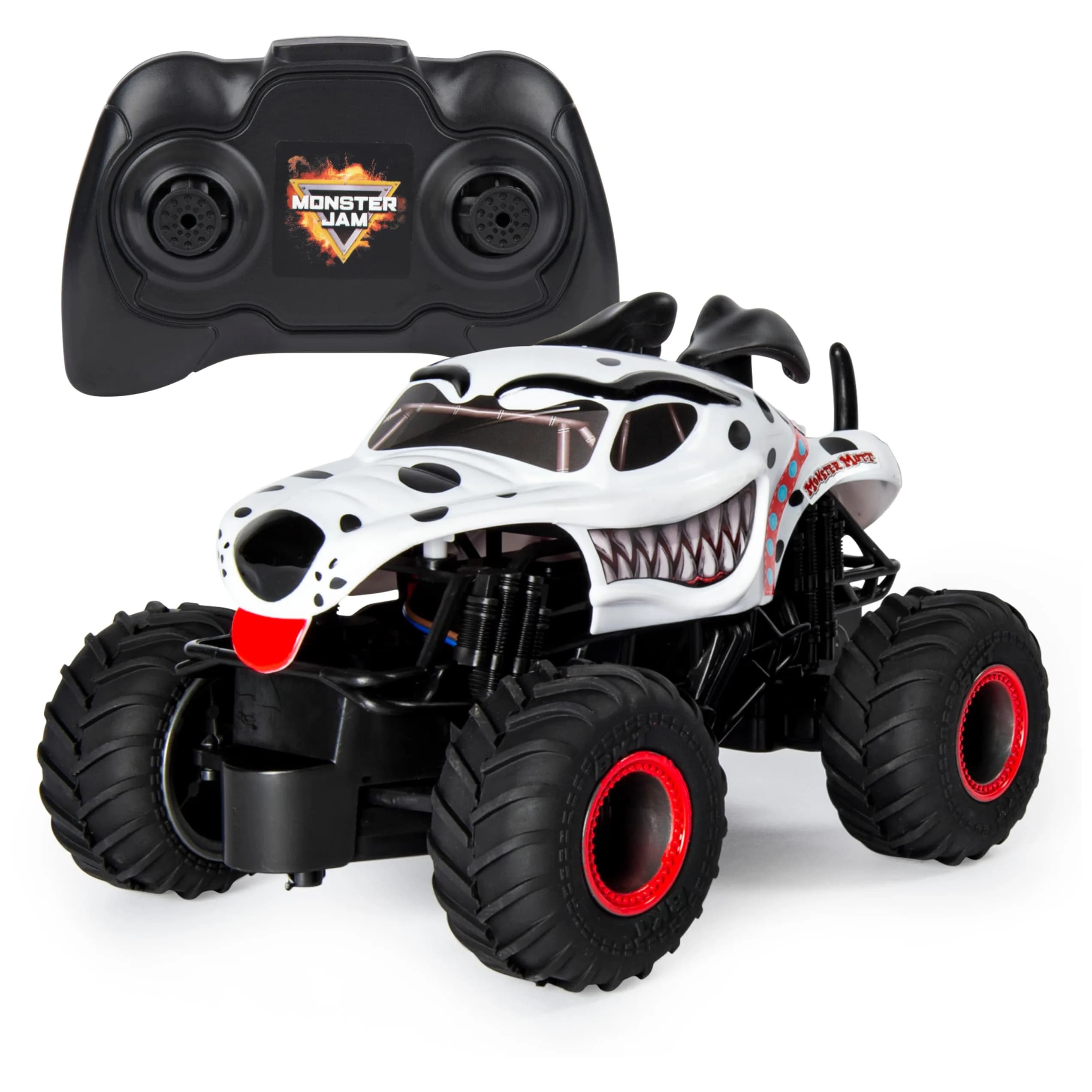 Monster Jam Monster Mutt Dalmatian RC Monster Truck 1:24 Scale | Official 2.4 GHz Remote Control Toy for Ages 4+ - main product image