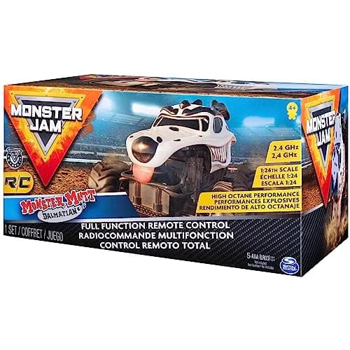 Monster Jam Monster Mutt Dalmatian RC Monster Truck 1:24 Scale | Official 2.4 GHz Remote Control Toy for Ages 4+ thumbnail 6