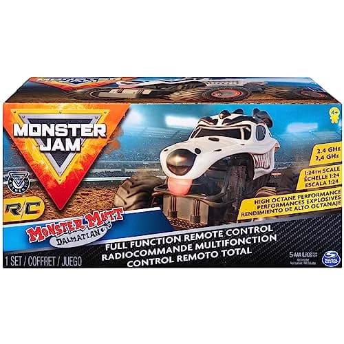 Monster Jam Monster Mutt Dalmatian RC Monster Truck 1:24 Scale | Official 2.4 GHz Remote Control Toy for Ages 4+ thumbnail 2