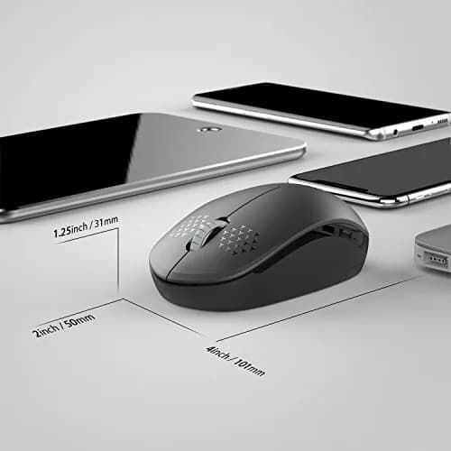 seenda Black 2.4G Wireless Optical Mouse | Noiseless Clicks & Portable Design thumbnail 5