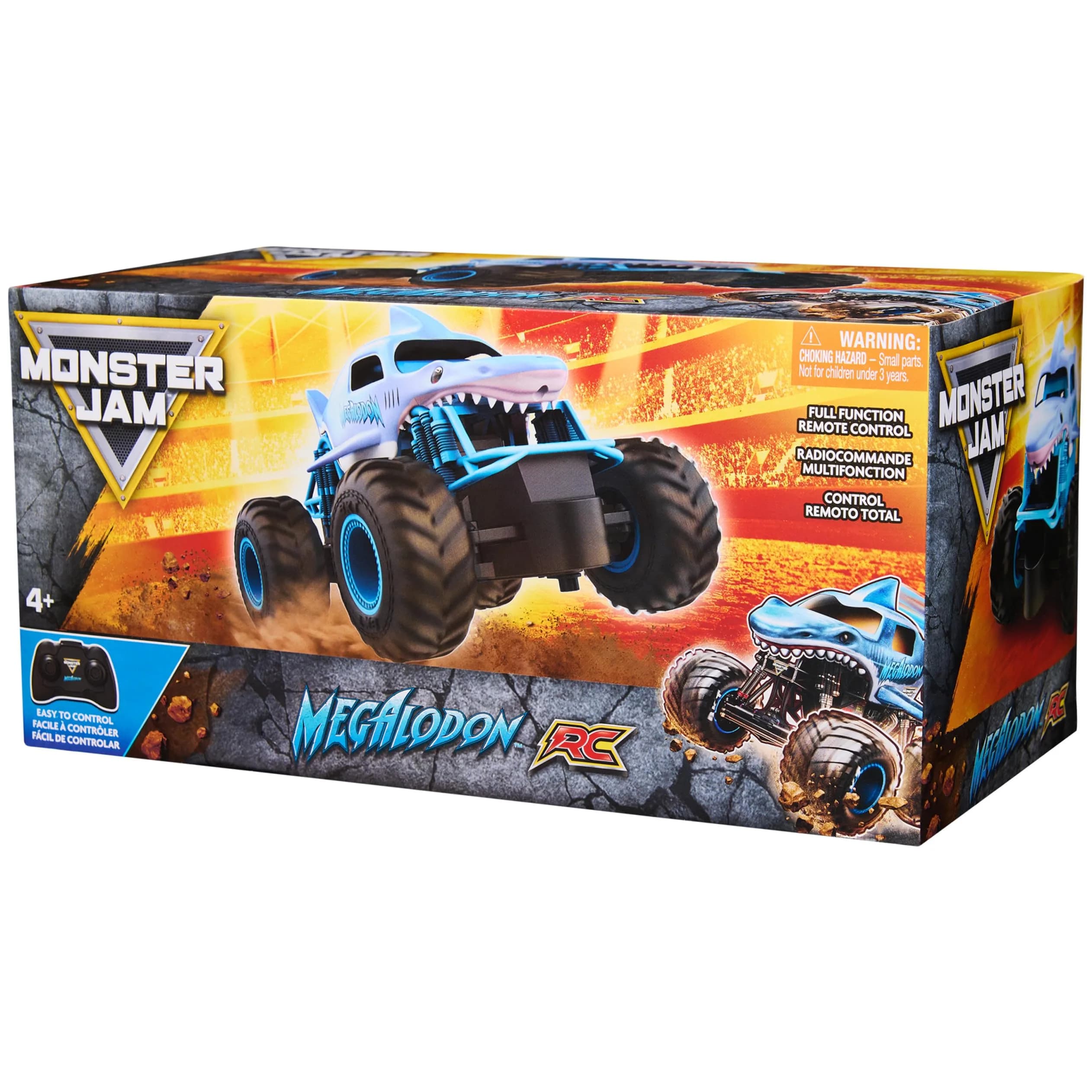 Monster Jam Megalodon RC Monster Truck 1:24 Scale | Official 2.4 GHz Remote Control Toy for Ages 4+ - view 6