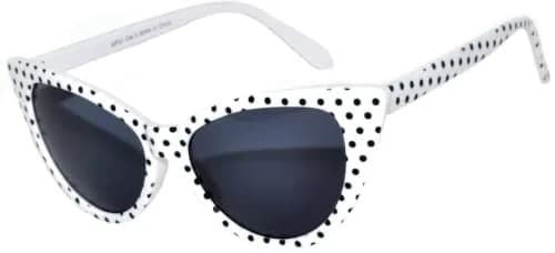 OWL Women's Cat Eye Sunglasses 1950s Style UV400 Polarized Smoke Lens | Vintage Fashion Accessory thumbnail 3