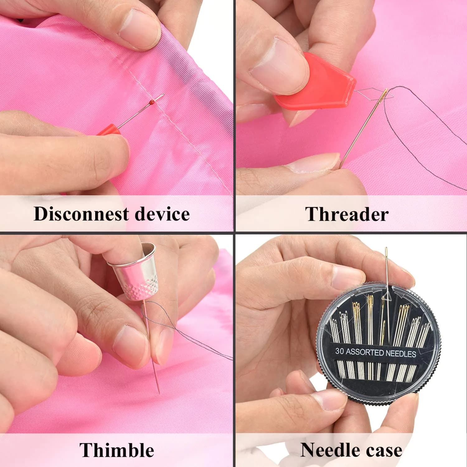 Marcoon 126-Piece Premium Sewing Kit | Portable Mini Sewing Supplies with Black Carrying Case - view 4