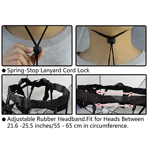 NEW-Vi Umbrella Hat 25 inch Camouflage | Hands-Free Sunshade for Outdoor Activities thumbnail 5