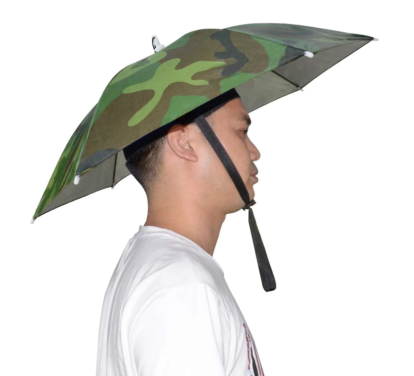 NEW-Vi Umbrella Hat 25 inch Camouflage | Hands-Free Sunshade for Outdoor Activities - main product image