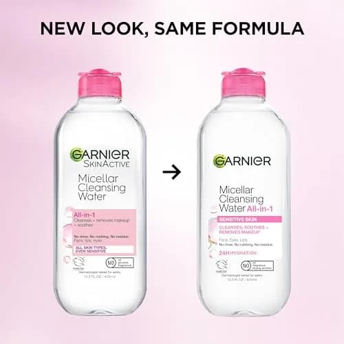 Garnier Hydrating Micellar Cleansing Water & Makeup Remover 800mL (2 x 400mL) | Gentle & Vegan Formula for Sensitive Skin thumbnail 8