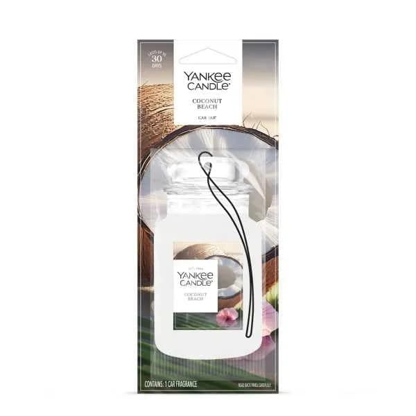 Yankee Candle Paper Car Jar Air Freshener Coconut Beach | Hanging Car Fragrance 1 Count thumbnail 4
