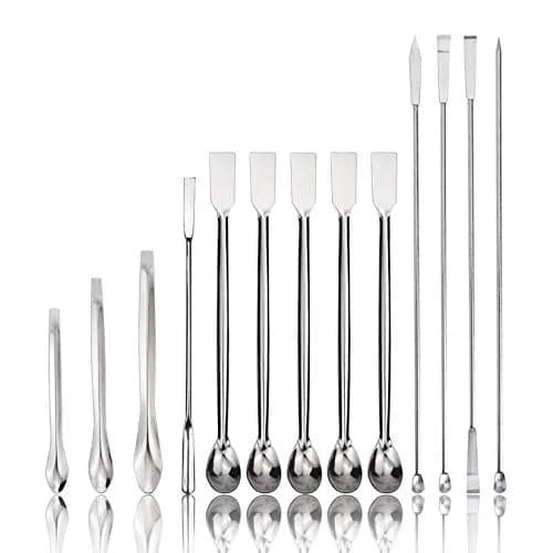 Art Secret 15 Pack Stainless Steel Micro Scoops 22cm Lab Sampling Spoons | Durable, Corrosion-Resistant Lab Utensils thumbnail 1