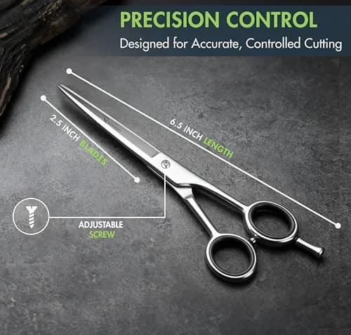 Ruvanti 6.5 Inch Hair Cutting Scissors | Professional Japanese Steel Shears for Home Use thumbnail 4