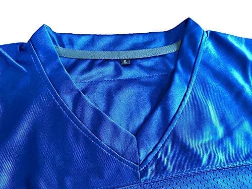 JKNAKN Blue Mountain State 7 Alex Moran Rugby Sports Shirt Blue | Breathable, Quick Drying Polyester Mesh, US Standard Size thumbnail 4