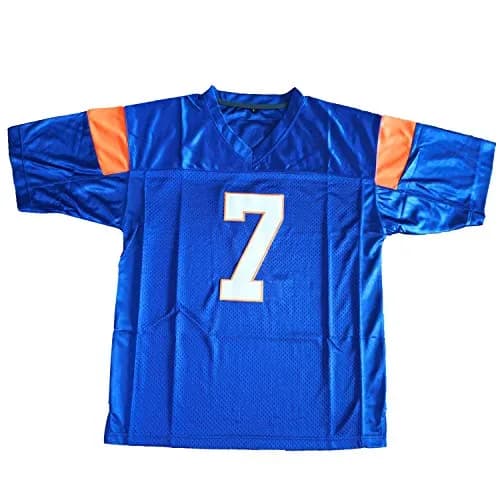 JKNAKN Blue Mountain State 7 Alex Moran Rugby Sports Shirt Blue | Breathable, Quick Drying Polyester Mesh, US Standard Size thumbnail 2