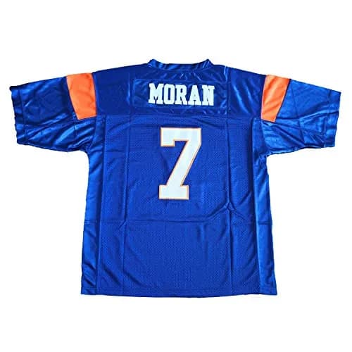 JKNAKN Blue Mountain State 7 Alex Moran Rugby Sports Shirt Blue | Breathable, Quick Drying Polyester Mesh, US Standard Size thumbnail 3