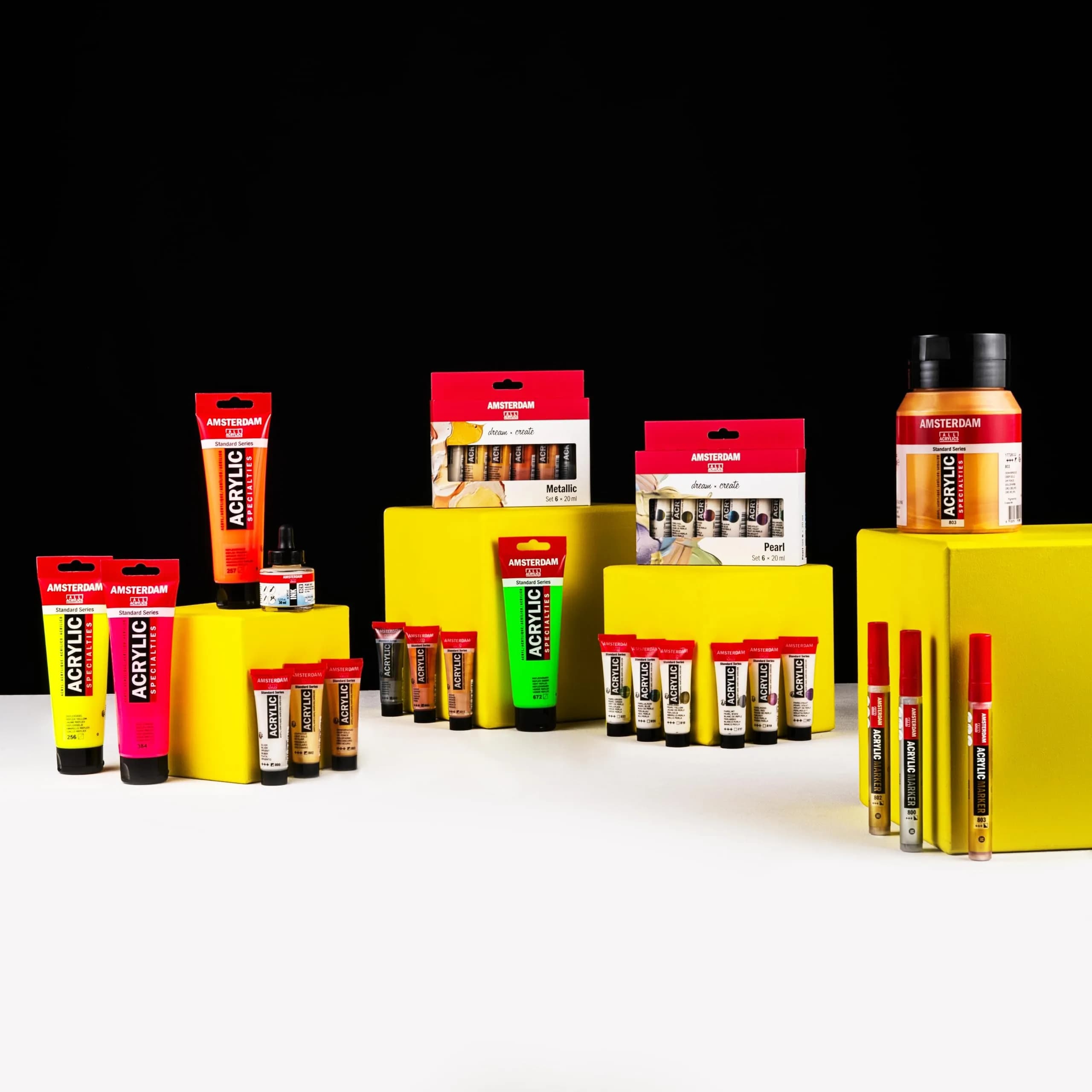 Amsterdam Standard Series Acrylic Paint 20ml Pearl Yellow | Professional Grade, Lightfastness +++ - view 3