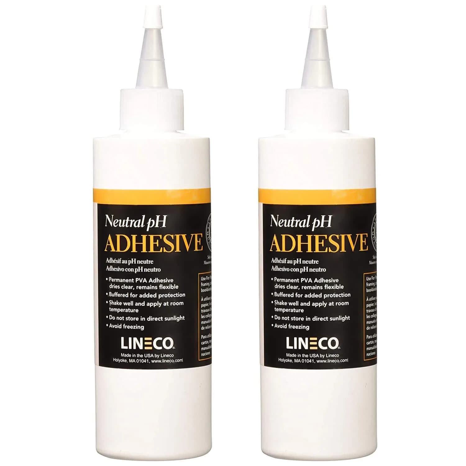 Lineco Neutral pH Adhesive 8 OZ | Acid-Free All-Purpose Glue for Paper & Book Repairs — Dries Clear