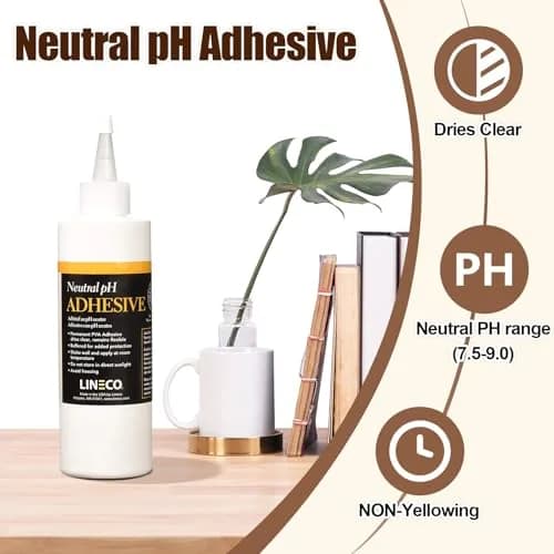 Lineco Neutral pH Adhesive 8 OZ | Acid-Free All-Purpose Glue for Paper & Book Repairs thumbnail 3
