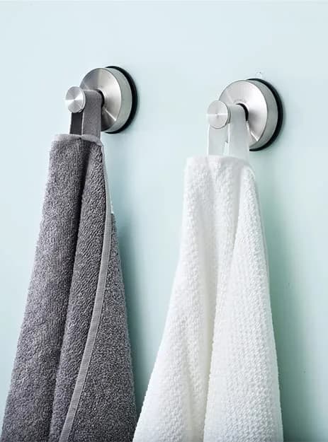JOMOLA Suction Cup Hooks Suction Shower Hook Bathroom Towel Hanger for Shower Storage Kitchen Utensil Stainless Steel, Brushed Finish, 2PCS | 11lb Max Load thumbnail 8