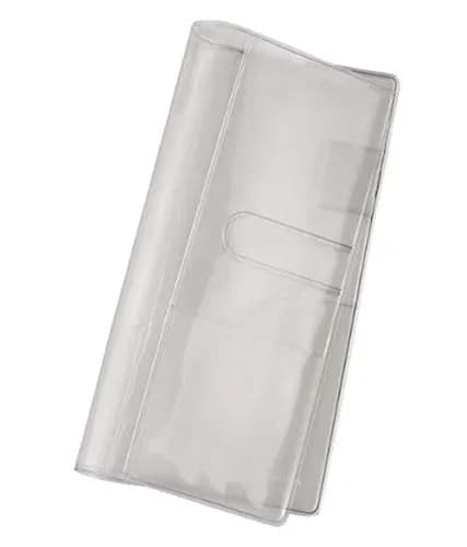 ほぼ日 Techo Accessories Clear Cover for Weeks | Transparent Planner Cover with Pen Holder & Pockets thumbnail 1