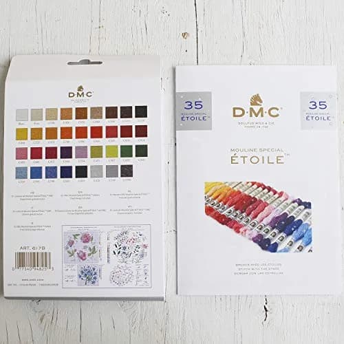 DMC Etoile Floss Collector's Tin (35 Colors, 8.7yd/skein) | Shimmering Cotton Embroidery Thread for Crafts thumbnail 5