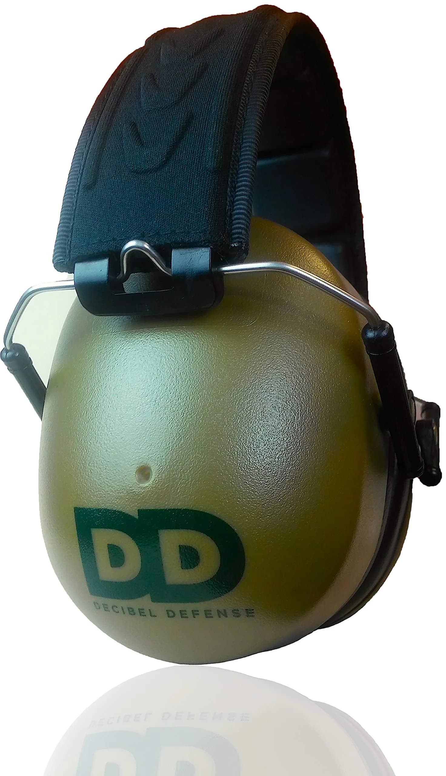 Decibel Defense 37 dB NRR Green Safety Earmuffs | Superior Noise Reduction for Shooting, Construction & Loud Events - main product image