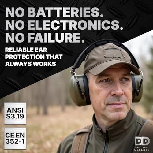Decibel Defense Ear Protection 37 dB NRR | Industry-Leading Noise Reduction for Shooting & Construction thumbnail 5