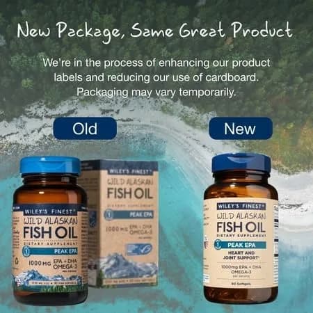Wiley's Finest Wild Alaskan Fish Oil Peak EPA 90 Count | 1000mg Omega-3 Support thumbnail 12