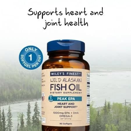 Wiley's Finest Wild Alaskan Fish Oil Peak EPA 90 Count | 1000mg Omega-3 Support thumbnail 5