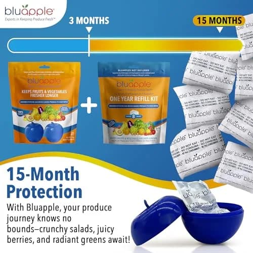 BluApple Produce Saver Ethylene Gas Absorber 2 Pack | Extends Freshness 3 Months Each thumbnail 4