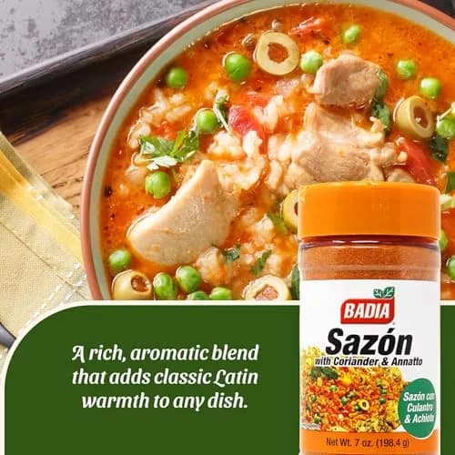 Badia Sazon with Coriander & Annatto 7 oz | Latin Seasoning Blend for Authentic Flavor thumbnail 3