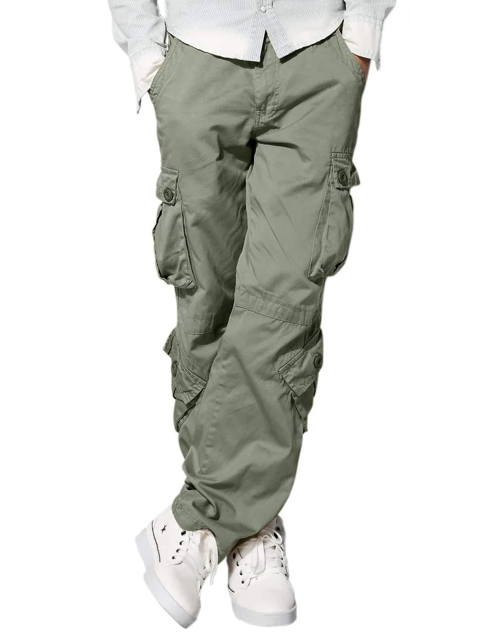 Match Men's Wild Cargo Pants Light Green 32 | Casual Comfort & Durability — Light Green