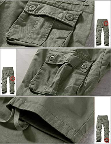 Match Men's Wild Cargo Pants Light Green 32 | Casual Comfort & Durability thumbnail 8