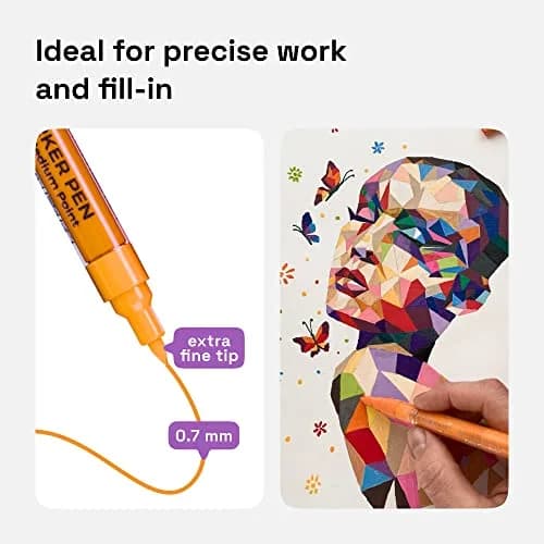 ARTISTRO 42 Acrylic Extra-Fine Glass Marker Pens for Wine Glasses | Vibrant Multicolor Paint Pens for Parties & Events thumbnail 5