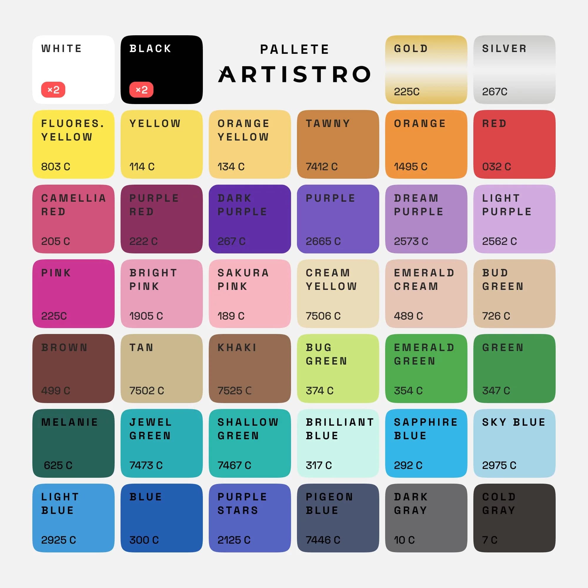 ARTISTRO 42 Acrylic Extra-Fine Glass Marker Pens for Wine Glasses | Vibrant Multicolor Paint Pens for Parties & Events - view 3