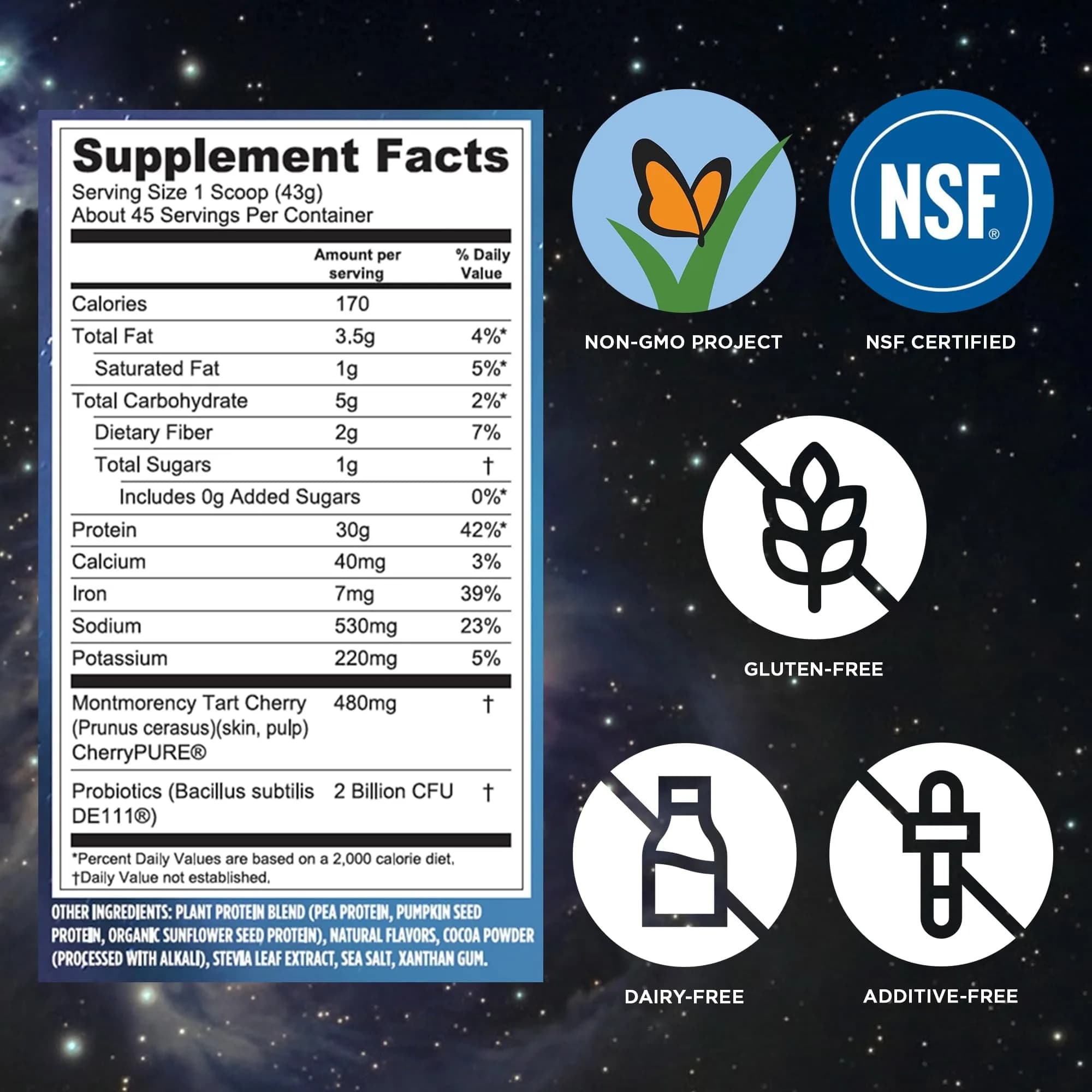 Vega Protein + Recovery Mocha 4 Pound (Pack of 1) | NSF Certified Plant-Based Protein - view 4