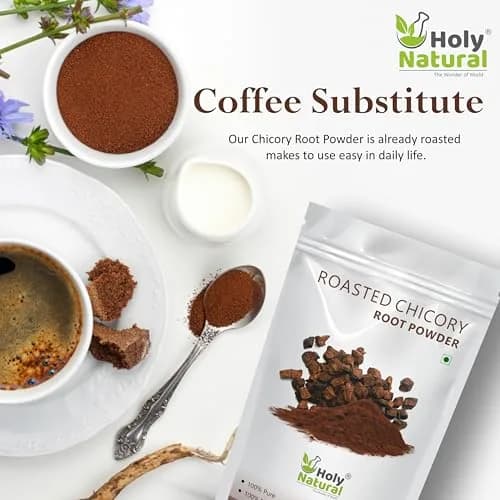 Holy Natural Roasted Chicory Root Powder 1 Kg (2.2 lbs) | Natural Flavoring Extract for Baking thumbnail 4
