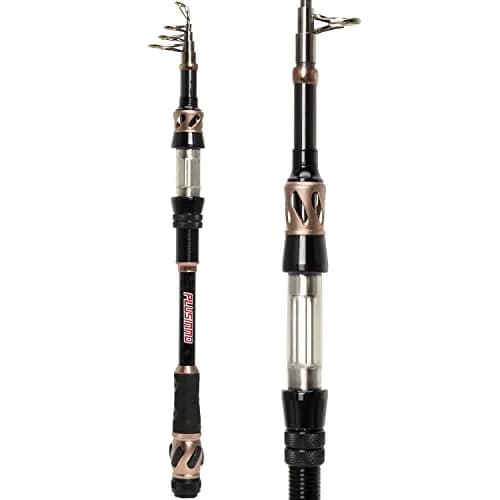 PLUSINNO Telescopic Fishing Rod 2.7m (8.86 Ft) | 24-Ton Carbon Fiber Spinning Pole for Saltwater & Freshwater Fishing thumbnail 1