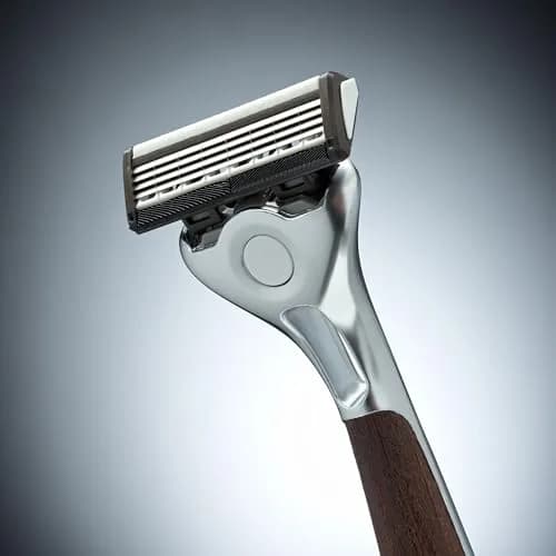 Wilkinson Sword Quattro Vintage Edition Men's Razor with 5 Blades | Titanium Coated Blades for Close, Comfortable Shave thumbnail 5