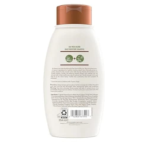 Aveeno Oat Milk Blend Moisturizing Shampoo for Dry Damaged Hair 354ml (12 fl oz) | Hydrates and Nourishes thumbnail 8