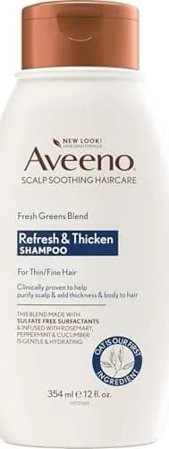 Aveeno Fresh Greens Blend Natural Volumizing Shampoo 354ml (12 fl oz) | Clarifies Scalp & Adds Body thumbnail 1