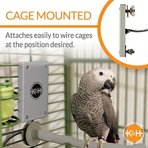K&H Pet Products Snuggle-Up Bird Warmer 5x3in (12.7x7.6cm) | Low Voltage Bird Cage Heater for Small Birds thumbnail 4