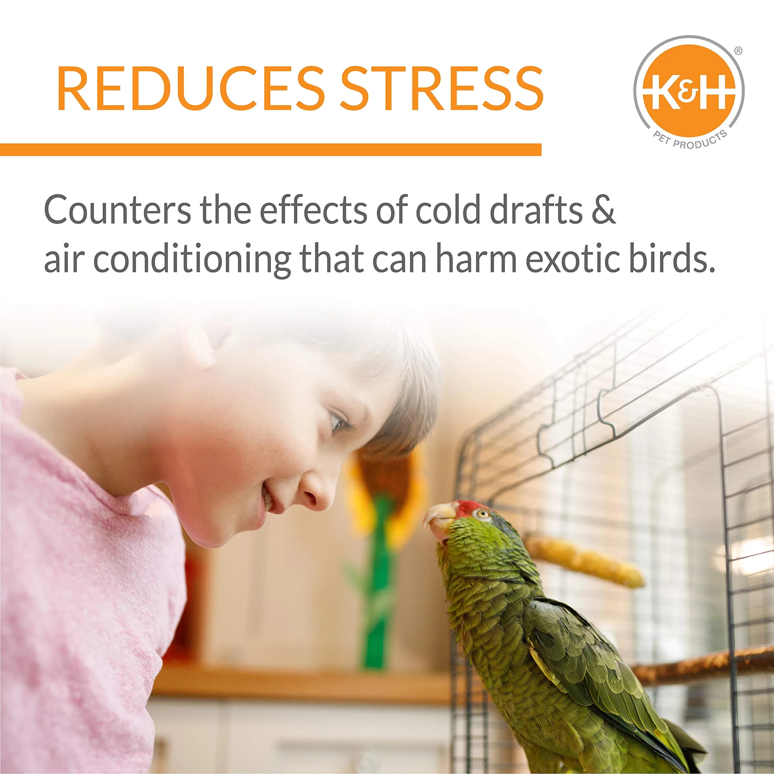 K&H Pet Products Snuggle-Up Bird Warmer 5x3in (12.7x7.6cm) | Low Voltage Bird Cage Heater for Small Birds - view 3