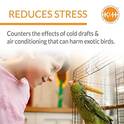 K&H Pet Products Snuggle-Up Bird Warmer 5x3in (12.7x7.6cm) | Low Voltage Bird Cage Heater for Small Birds thumbnail 3