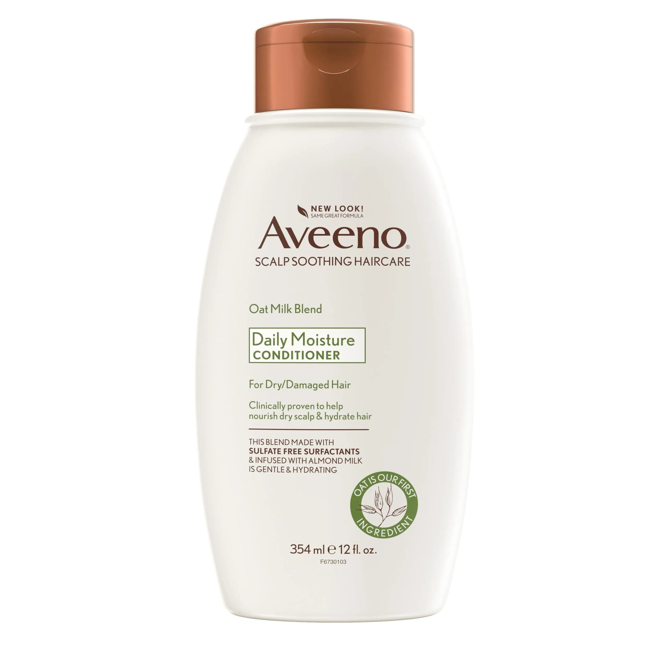 Aveeno Oat Milk Blend Moisturizing Conditioner 354ml (12 fl oz) | Hydrates Dry, Damaged Hair - main product image