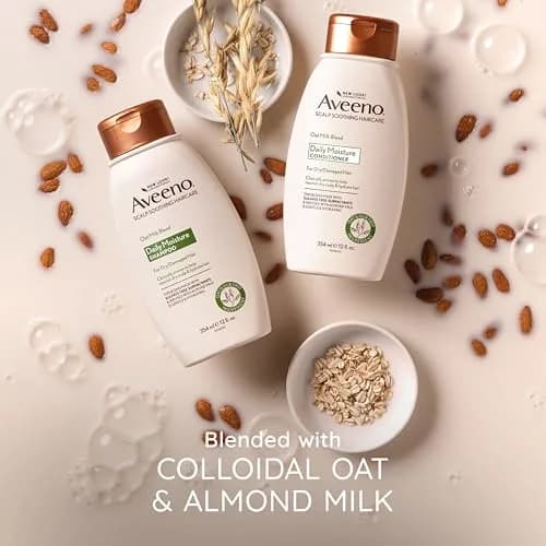 Aveeno Oat Milk Blend Moisturizing Conditioner 354ml (12 fl oz) | Hydrates Dry, Damaged Hair thumbnail 5