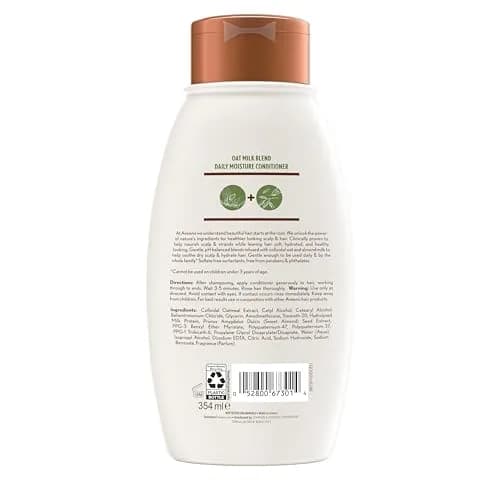 Aveeno Oat Milk Blend Moisturizing Conditioner 354ml (12 fl oz) | Hydrates Dry, Damaged Hair thumbnail 8