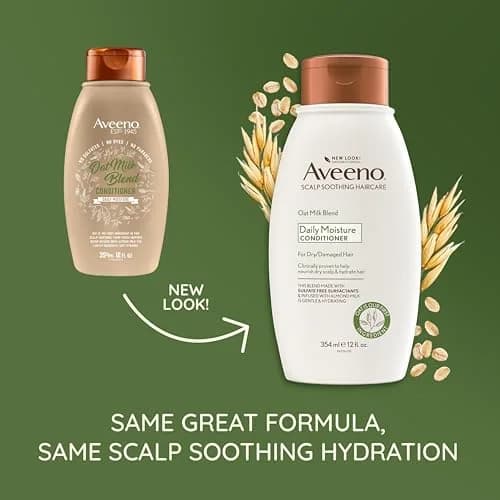 Aveeno Oat Milk Blend Moisturizing Conditioner 354ml (12 fl oz) | Hydrates Dry, Damaged Hair thumbnail 2