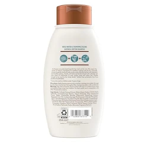 Aveeno Rose Water & Chamomile Shampoo for Dry Hair 12 fl oz | Hydrating, Gentle & Sulfate-Free thumbnail 8