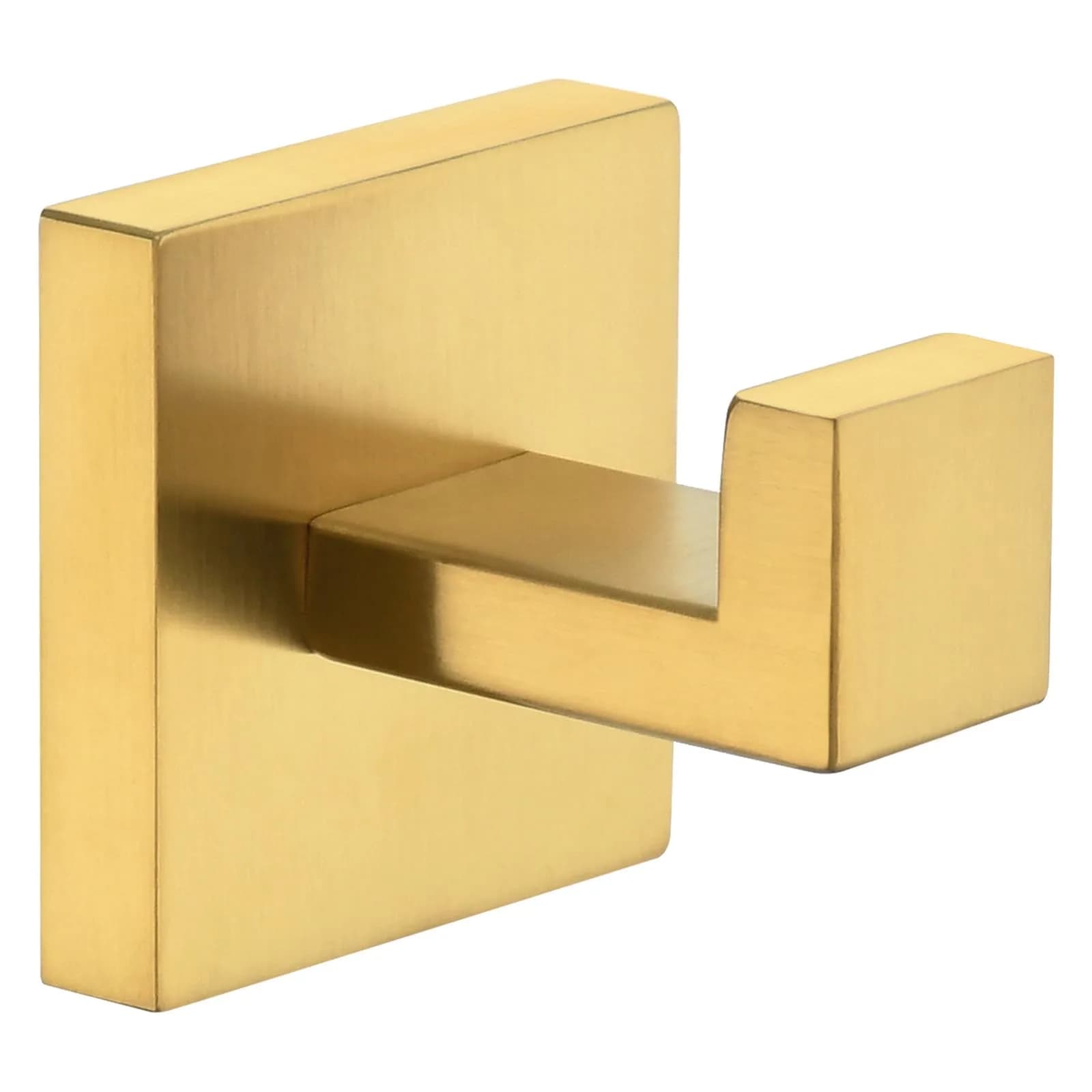 Angle Simple Brushed Dark Gold Towel Hook, Coat Robe Holder for Bathroom | SUS304 Stainless Steel, Modern Wall Mount (55 x 60 x 55mm) — Brushed Dark Gold