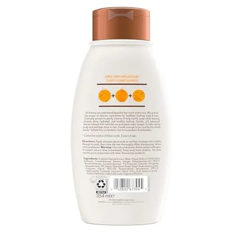 Aveeno Apple Cider Vinegar Clarifying Shampoo 355ml (12 fl oz) | Shine Enhancing for Oily Hair thumbnail 6