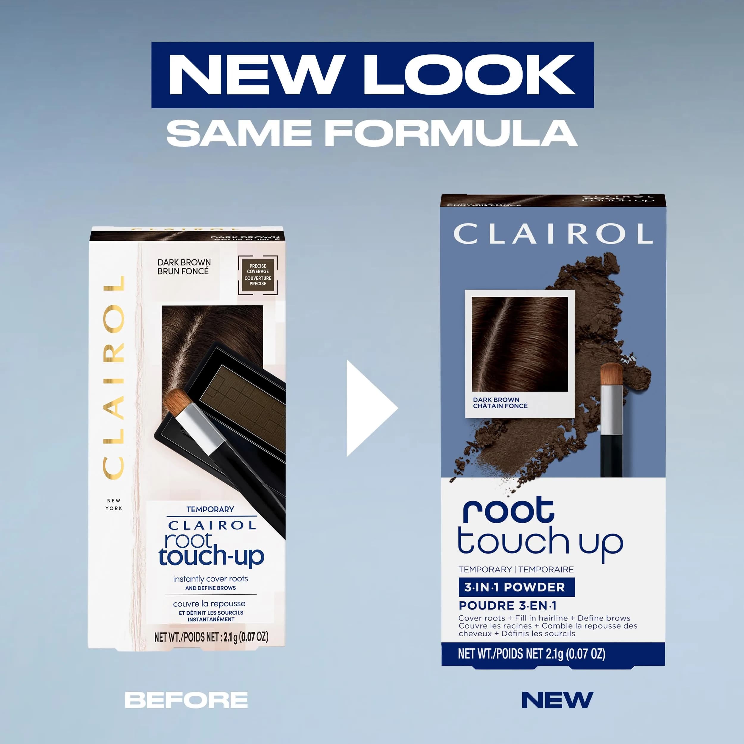 Clairol Root Touch-Up Powder Light Brown (0.07 oz / 2.1g) | Instant Gray Coverage for Roots & Brows - view 2